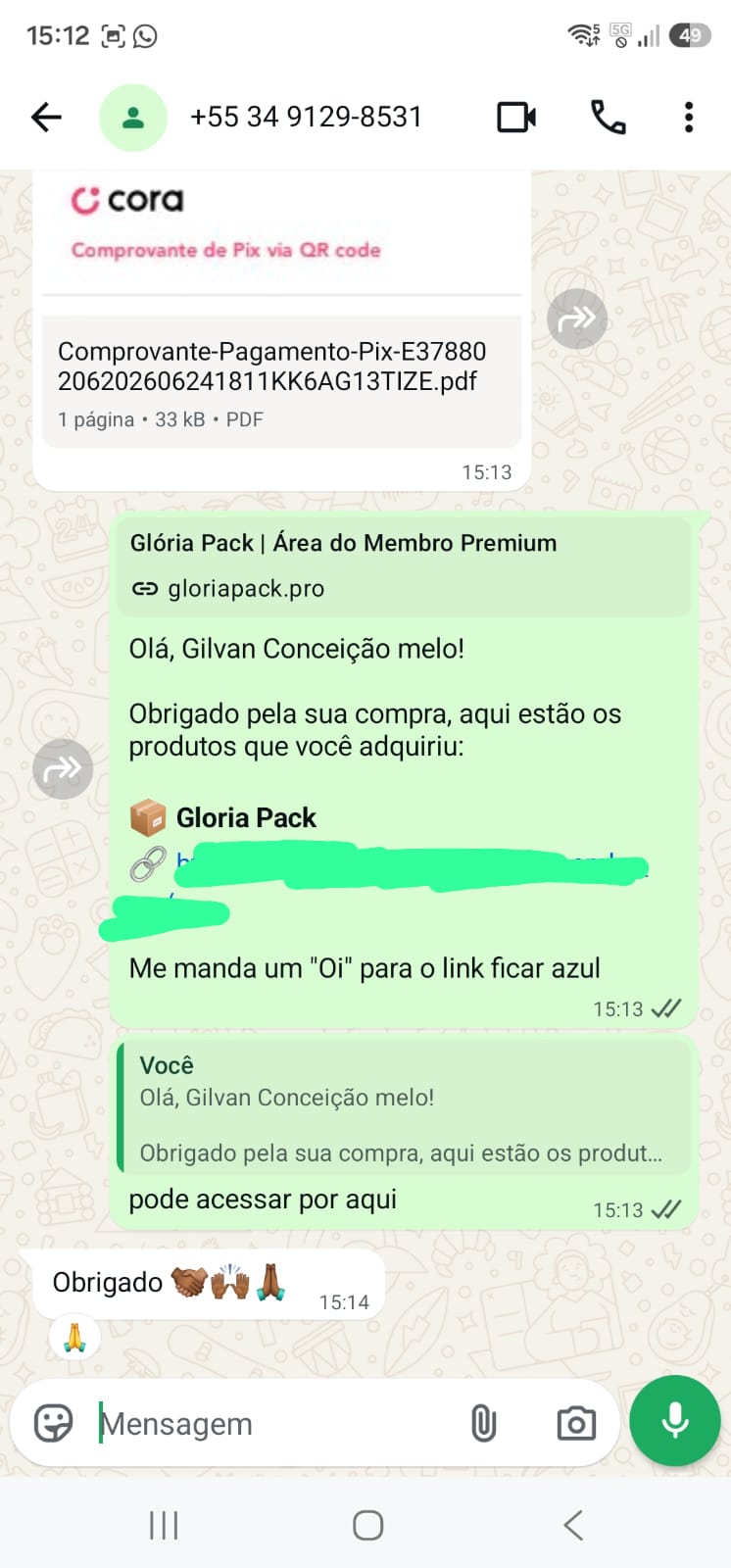 Prova de entrega