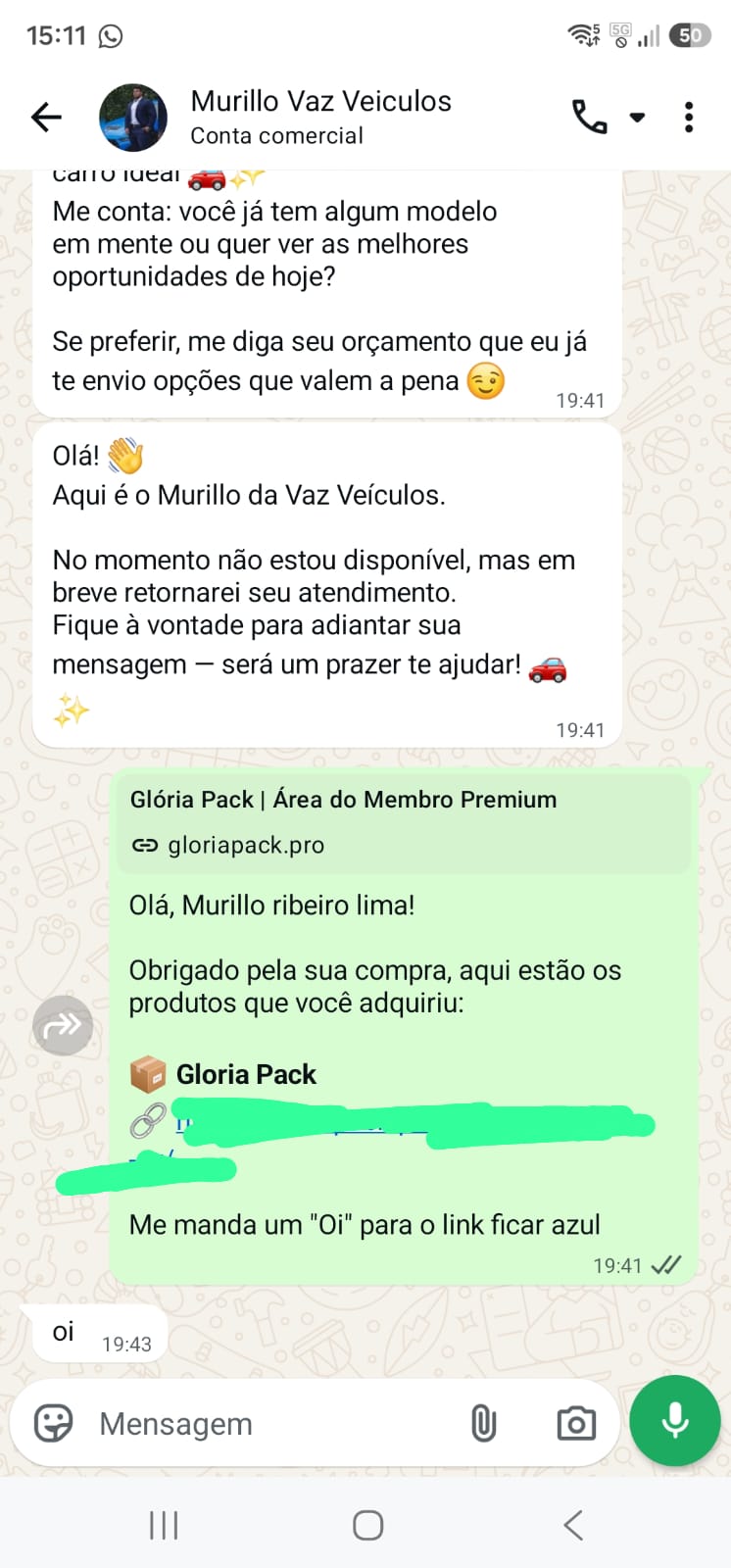 Prova de entrega